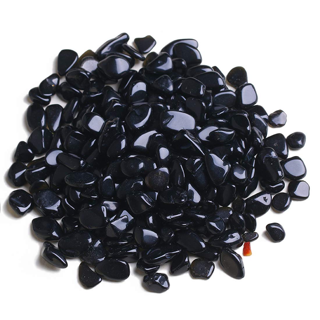 Black Obsidian Tumbled Chips Crushed Stone Healing Reiki Crystal Jewelry Making Home Decoration