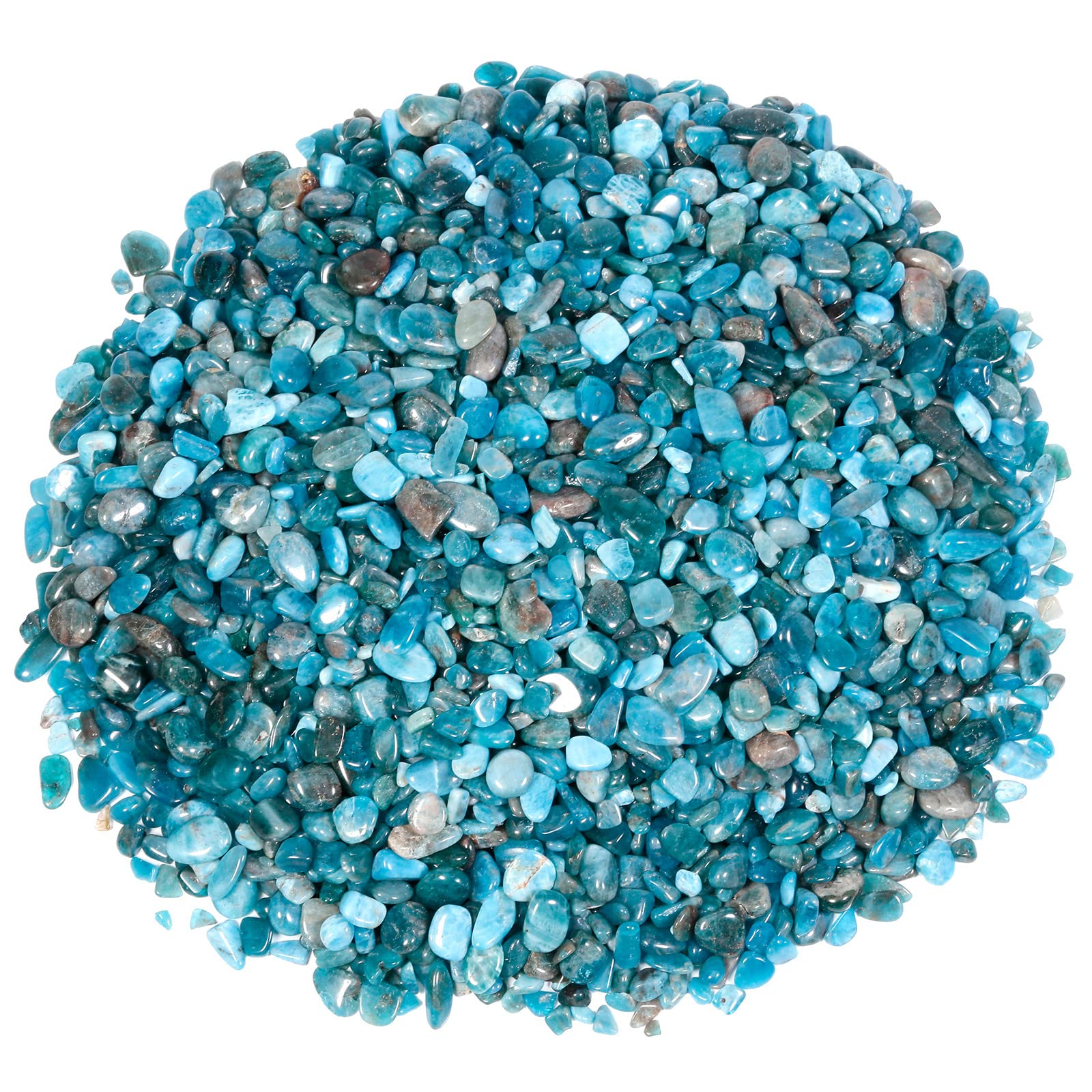 Blue Apatite Tumbled Chips Crushed Stone Healing Reiki Crystal Jewelry Making Home Decoration