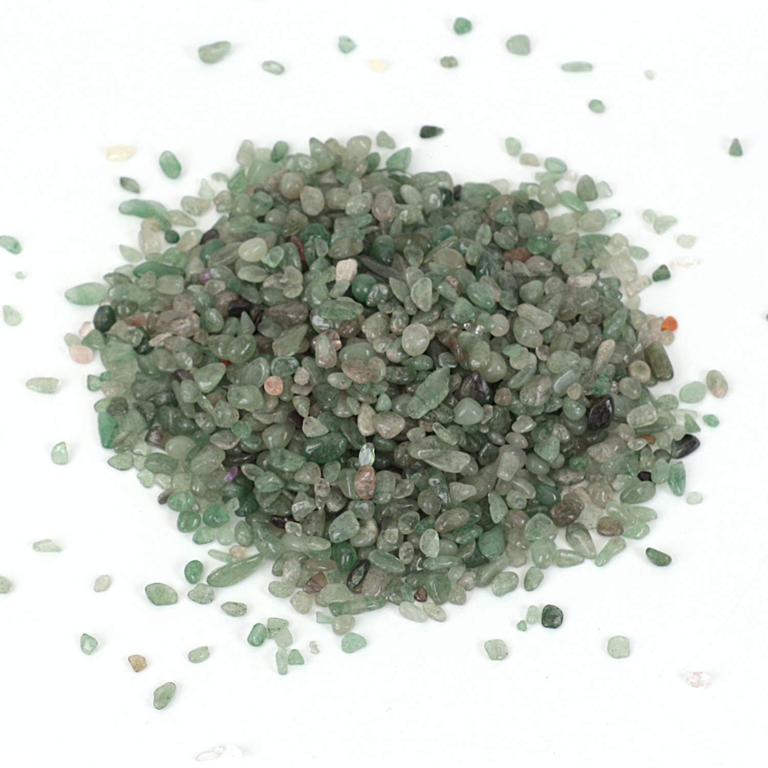 Green Strawberry Tumbled Chips Crushed Stone Healing Reiki Crystal Jewelry Making Home Decoration