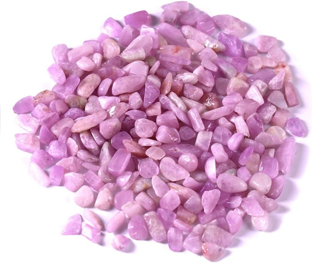 Kunzite Tumbled Chips Crushed Stone Healing Reiki Crystal Jewelry Making Home Decoration