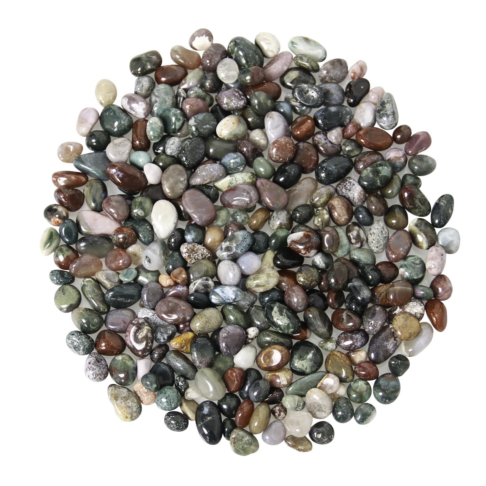 Ocean Jasper Tumbled Chips Crushed Stone Healing Reiki Crystal Jewelry Making Home Decoration