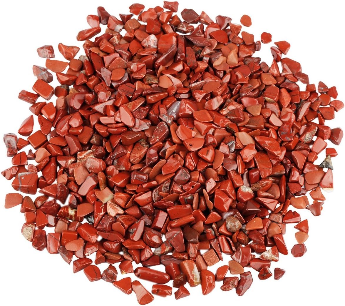 Red Jasper Tumbled Chips Crushed Stone Healing Reiki Crystal Jewelry Making Home Decoration