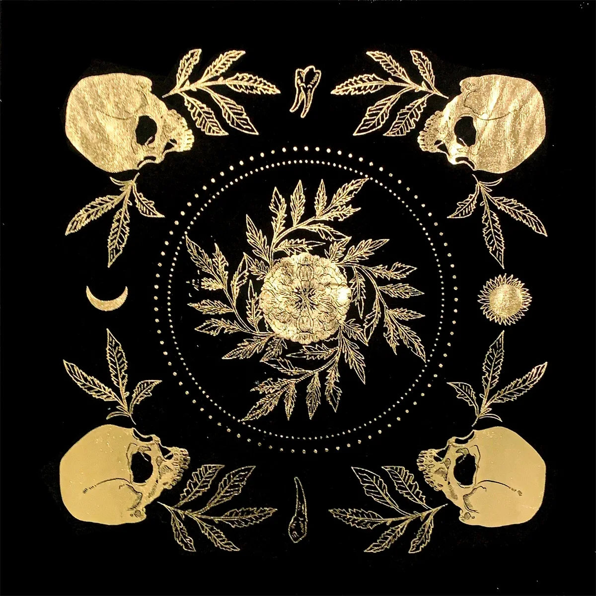 Black Tablecloths Tarot Clot Card Divination Halloween Tablecloth Black gold Fashion Decoration Alchemical Sigil Altar Astrology