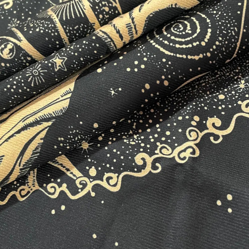 Tarot Card Tablecloth Altar Cloth Moon Planets Tarot Tablecloth For Spread Tarot Reading Waterfall Scenery Wall Decor Tapestry