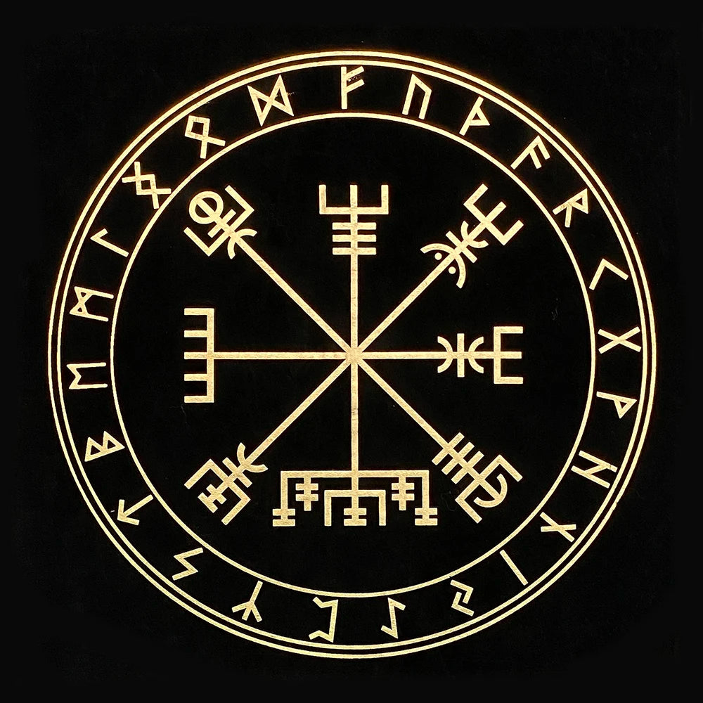 Black Tablecloths Tarot Clot Card Divination Halloween Tablecloth Black gold Fashion Decoration Alchemical Sigil Altar Astrology