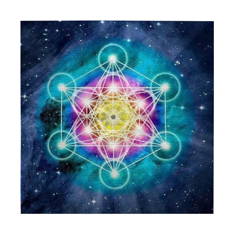 Pagan Witchcraft Six-pointed Star Crystal Pendulum Artifact Card Mat Divination Astrology Tarot Tablecloth Altar Cloth