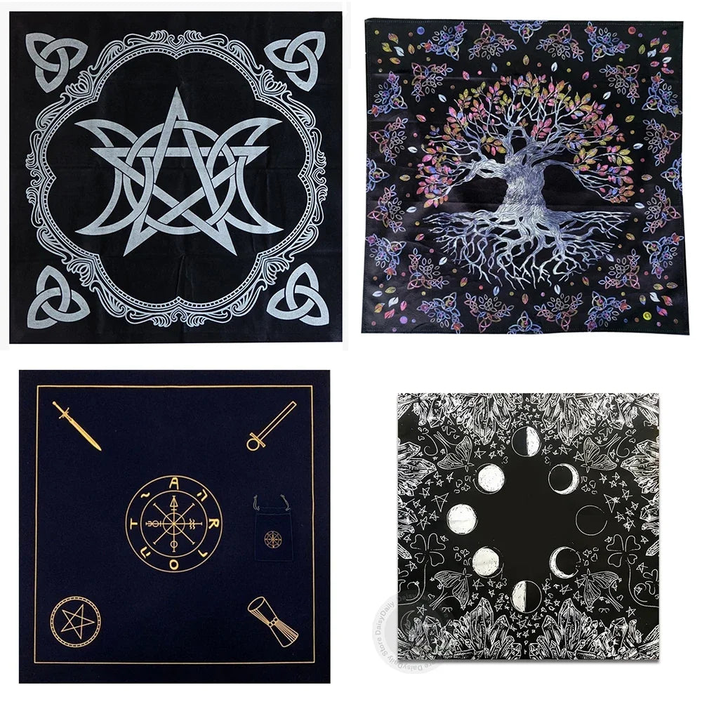 Altar Tarot Cloth Bag Party Tablecloth Eight-array Divination Witchcraft Tapestry Retro