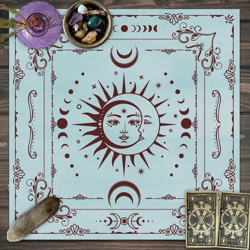 Tarot Tablecloth with 12 Constellations - Perfect for Divination, Party Decor, and Home Decor