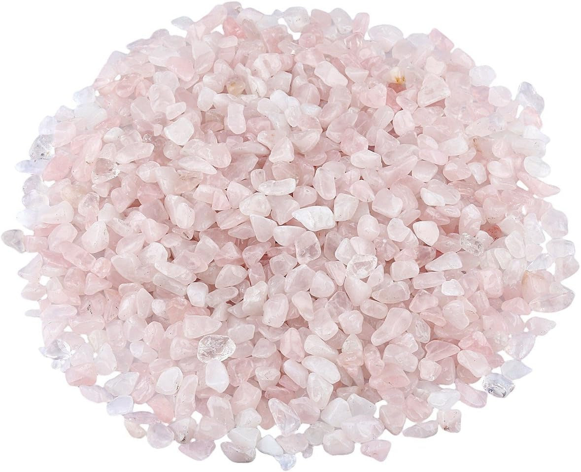 Rose Quartz Tumbled Chips Crushed Stone Healing Reiki Crystal Jewelry Making Home Decoration
