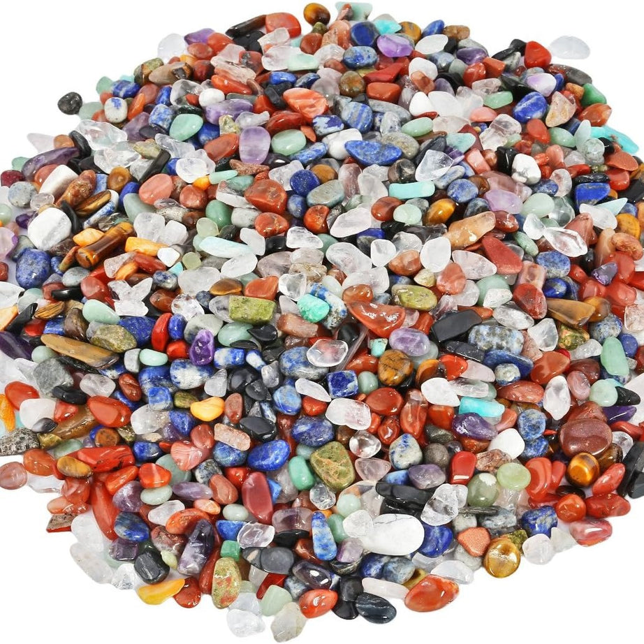 Assorted Stone Tumbled Chips Crushed Stone Healing Reiki Crystal Jewelry Making Home Decoration