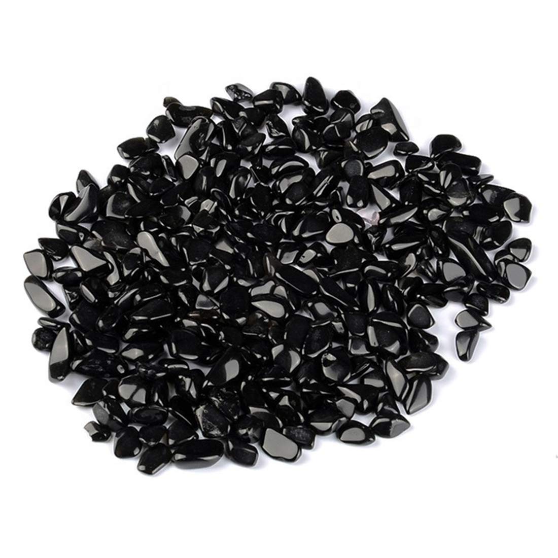 Black Obsidian Tumbled Chips Crushed Stone Healing Reiki Crystal Jewelry Making Home Decoration