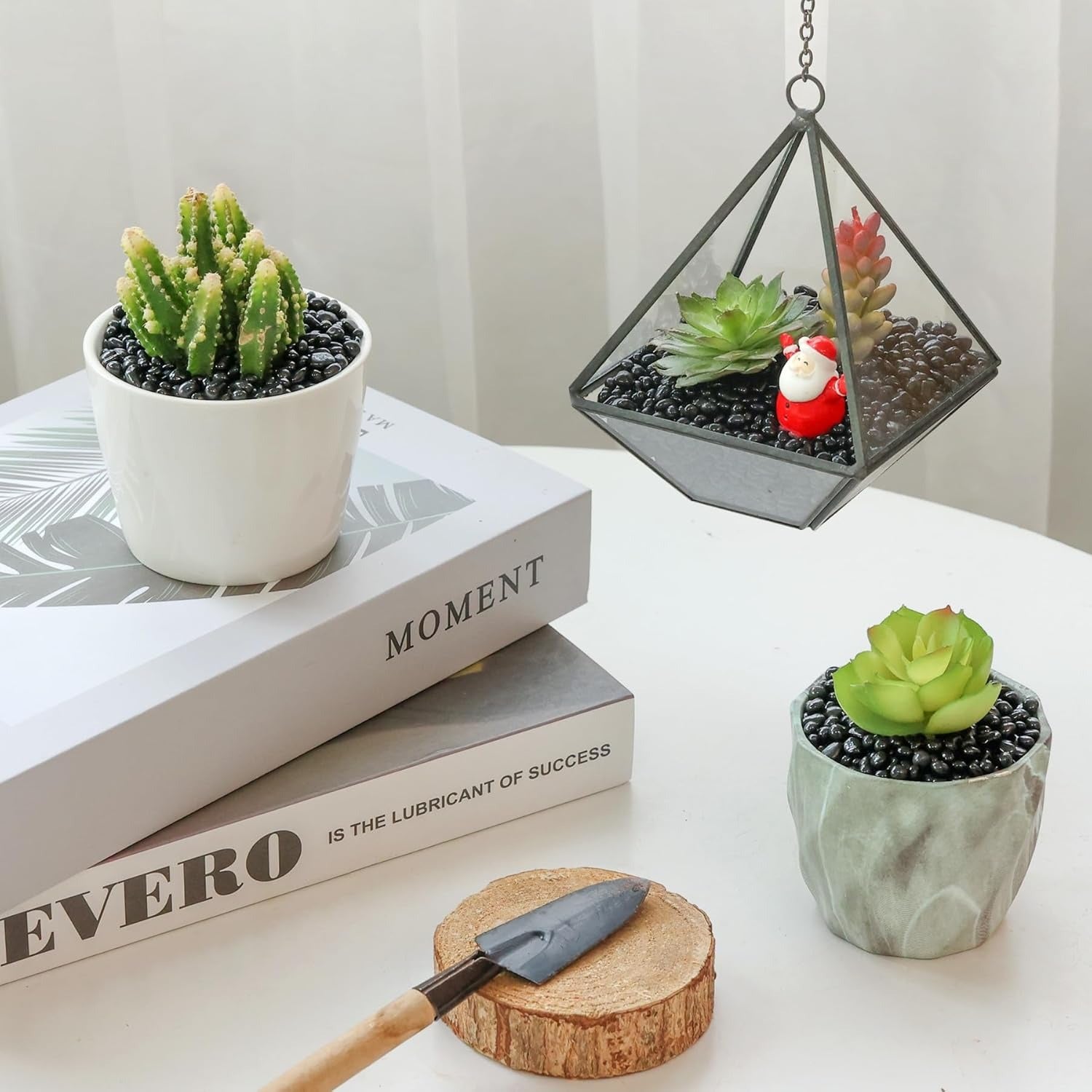 Black Stone Tumbled Chips Irregular Shaped Natural Rock Pebbles, DIY Polished Rocks for Potted Plant, Bonsai, Vase Fillers Aquarium Decoration, Aquarium Gravel Rocks