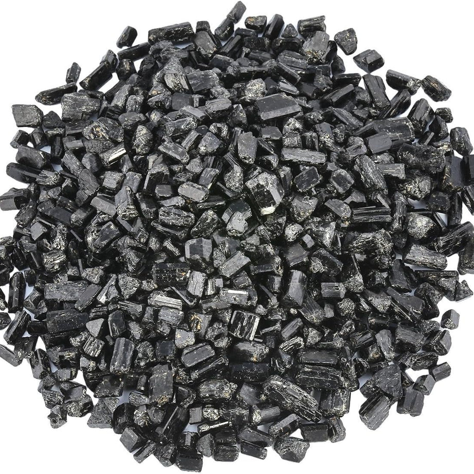 Black Tourmaline Tumbled Chips Crushed Stone Healing Reiki Crystal Jewelry Making Home Decoration