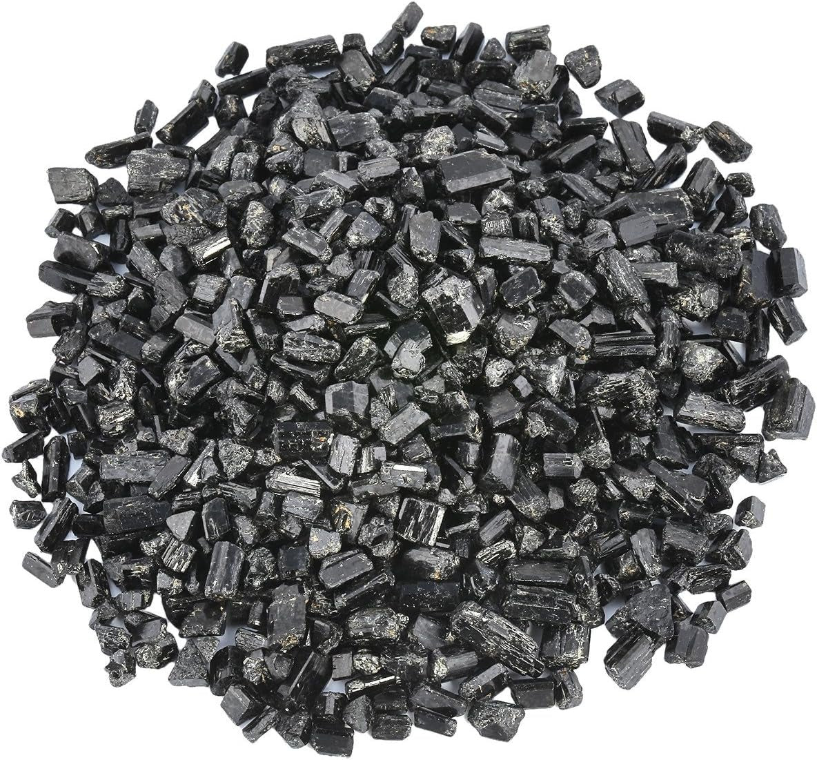 Black Tourmaline Tumbled Chips Crushed Stone Healing Reiki Crystal Jewelry Making Home Decoration