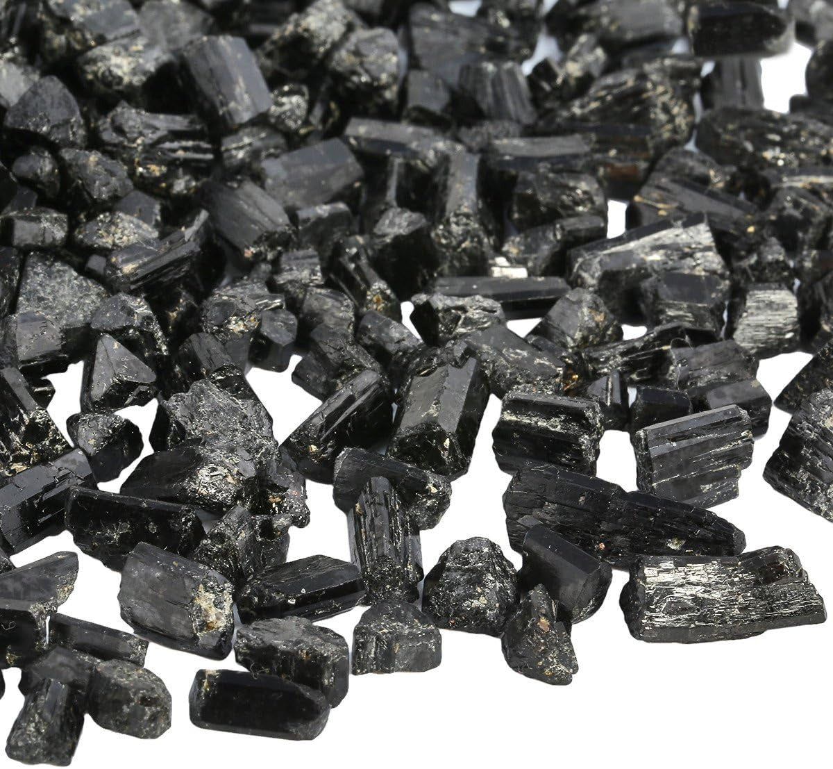 Black Tourmaline Tumbled Chips Crushed Stone Healing Reiki Crystal Jewelry Making Home Decoration