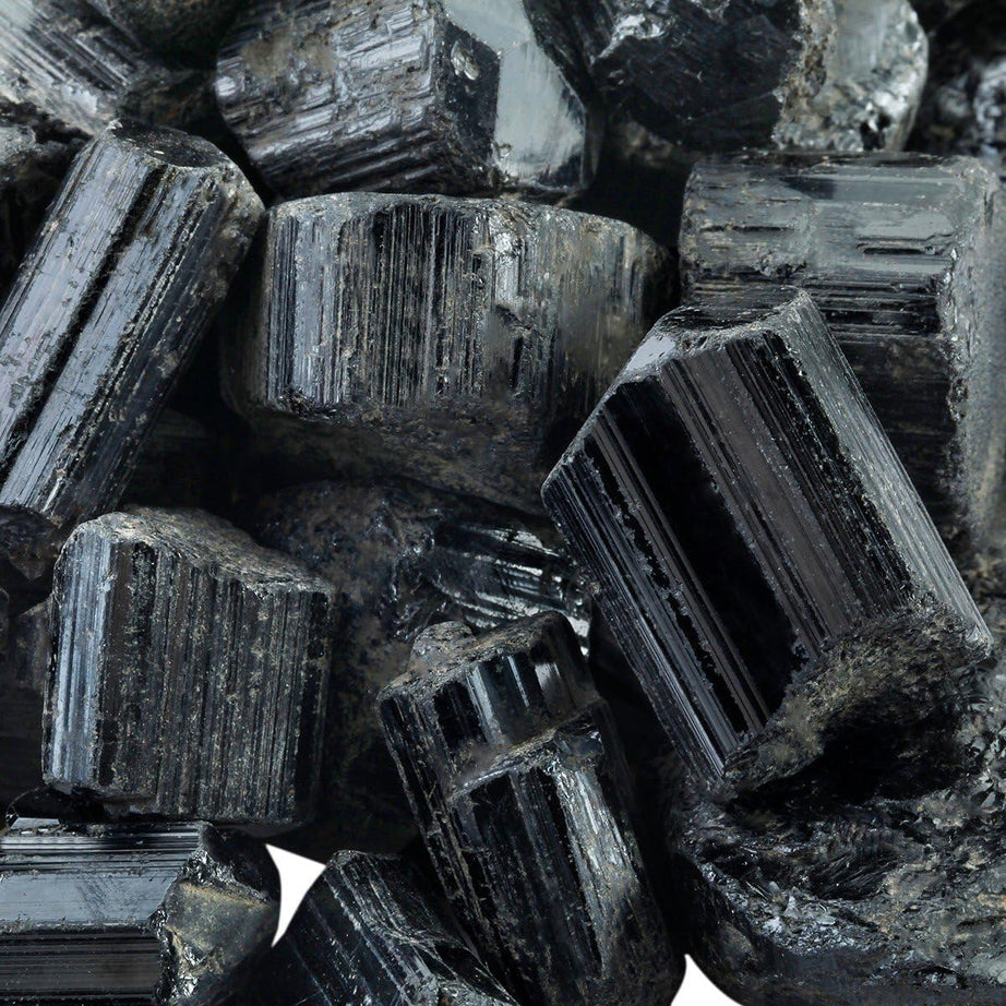 Bulk Black Tourmaline Healing Crystals Large 1" Natural Raw Stones Crystal for Reiki Healing, Wicca, witchcraft, Tumbling, Cabbing, Fountain Rocks, Decoration, Polishing