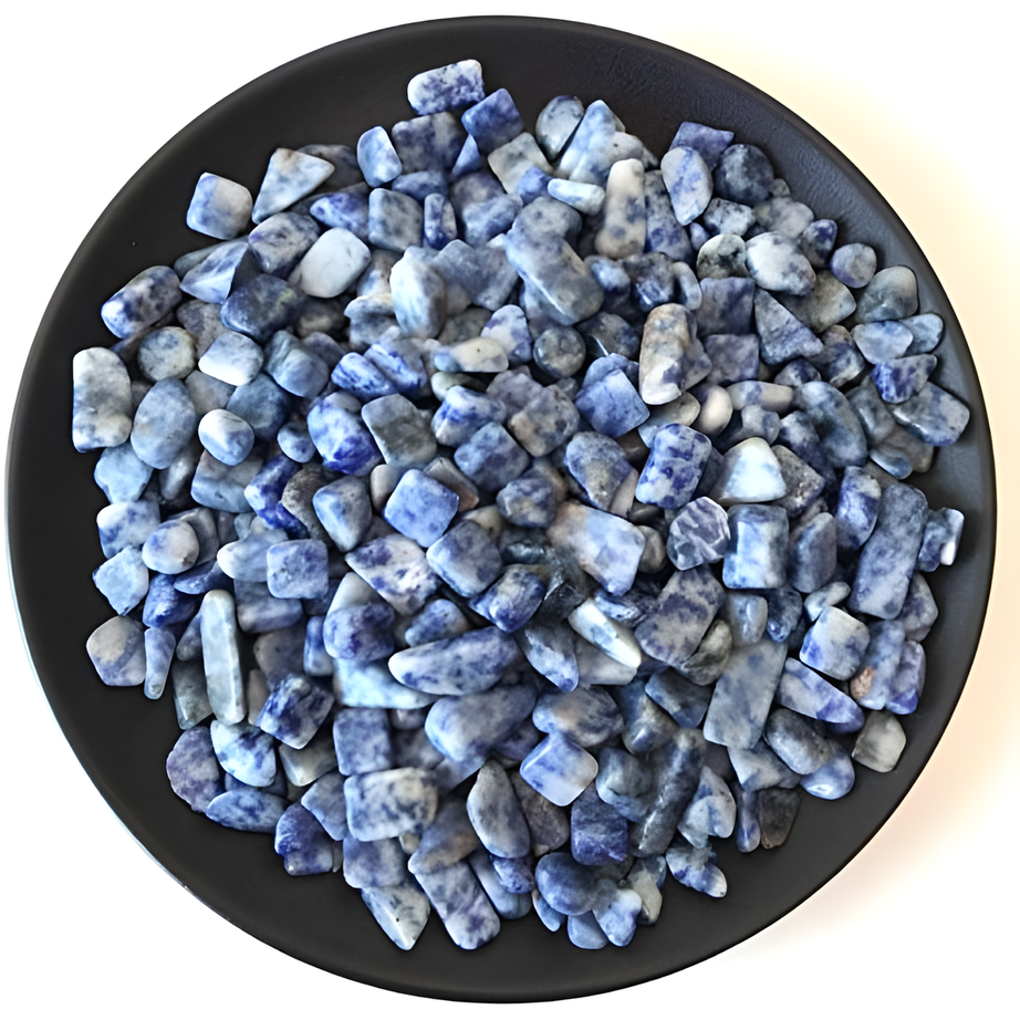 Blue Dot Tumbled Chips Crushed Stone Healing Reiki Crystal Jewelry Making Home Decoration