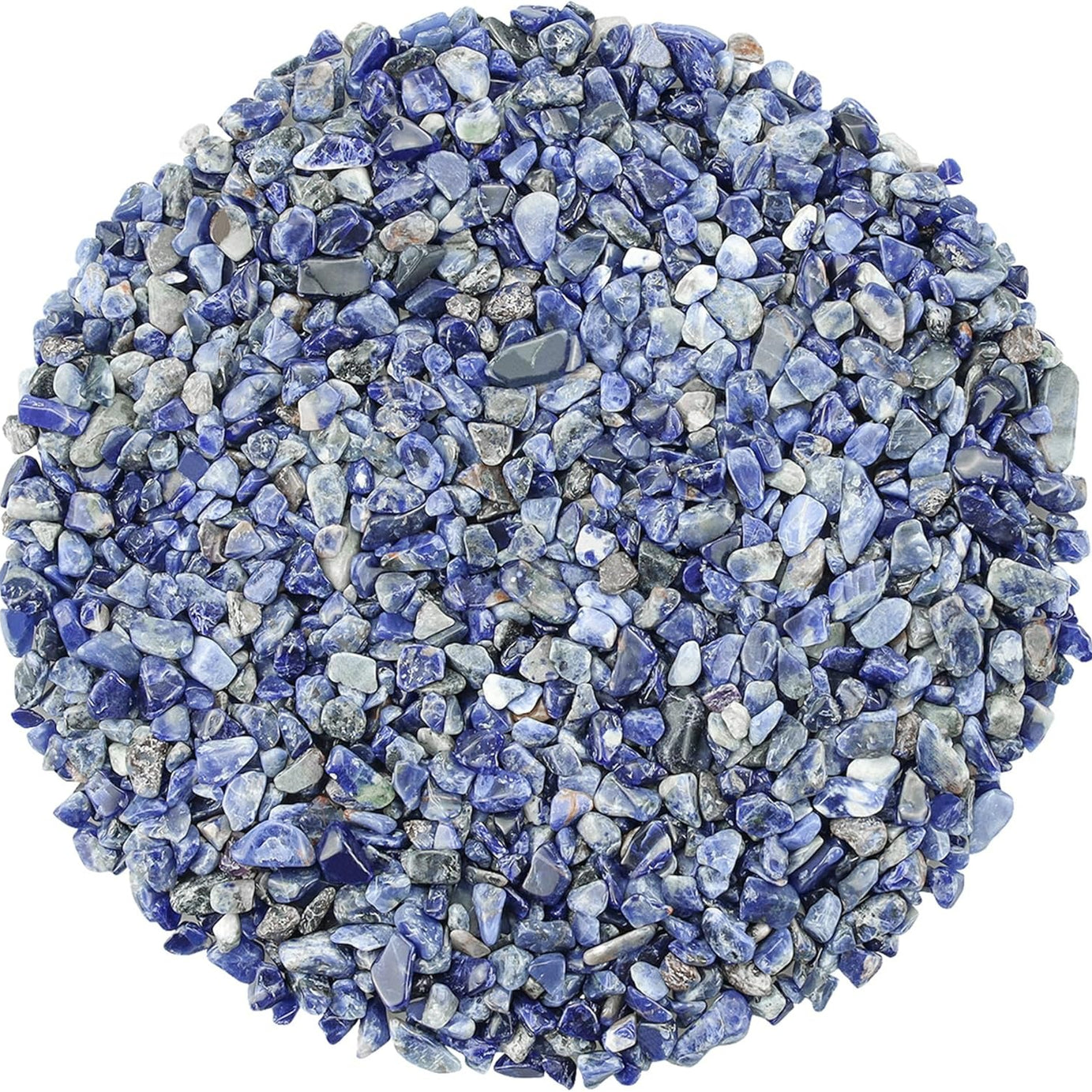 Sodalite Tumbled Chips Crushed Stone Healing Reiki Crystal Jewelry Making Home Decoration