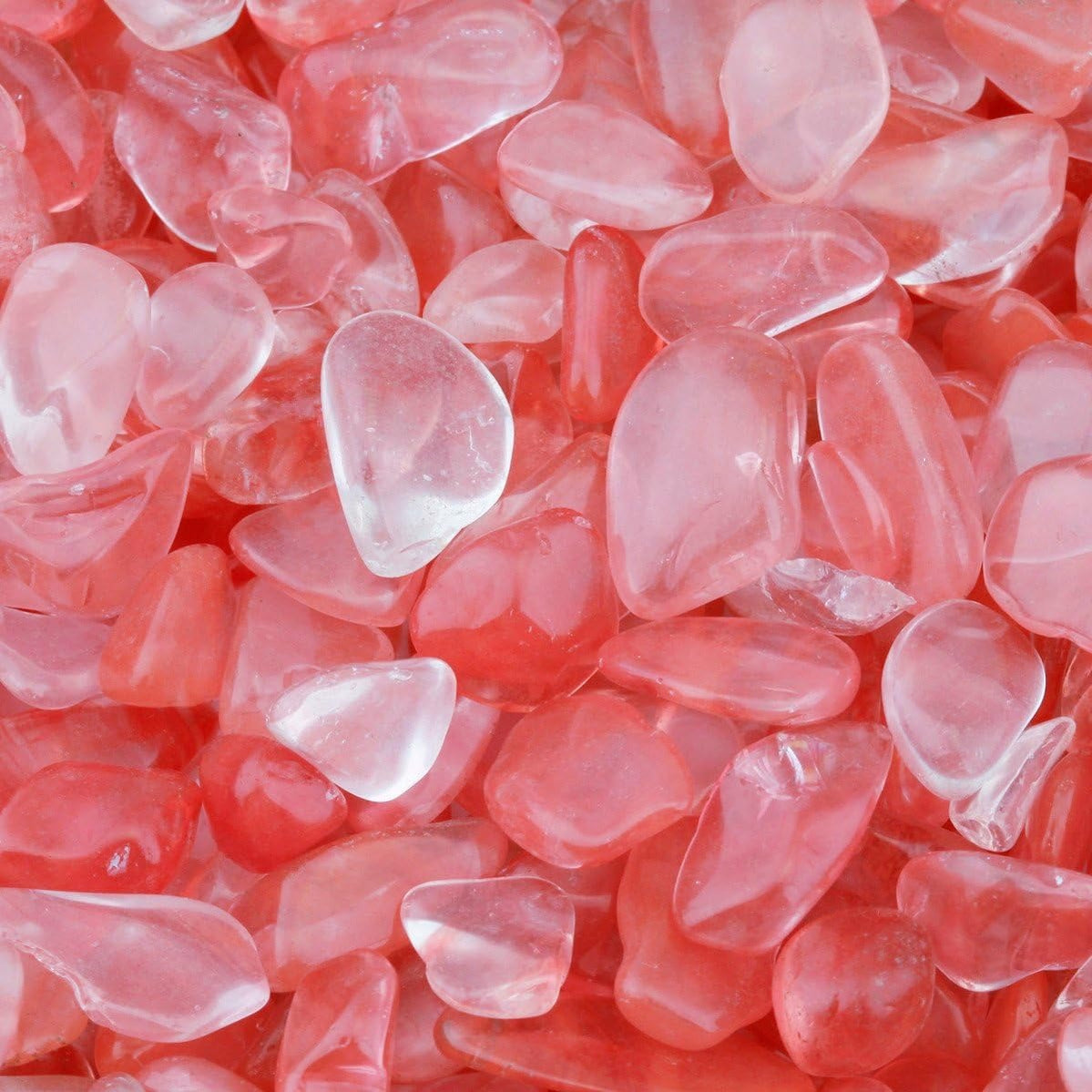 Cherry Quartz Tumbled Chips Crushed Stone Healing Reiki Crystal Jewelry Making Home Decoration