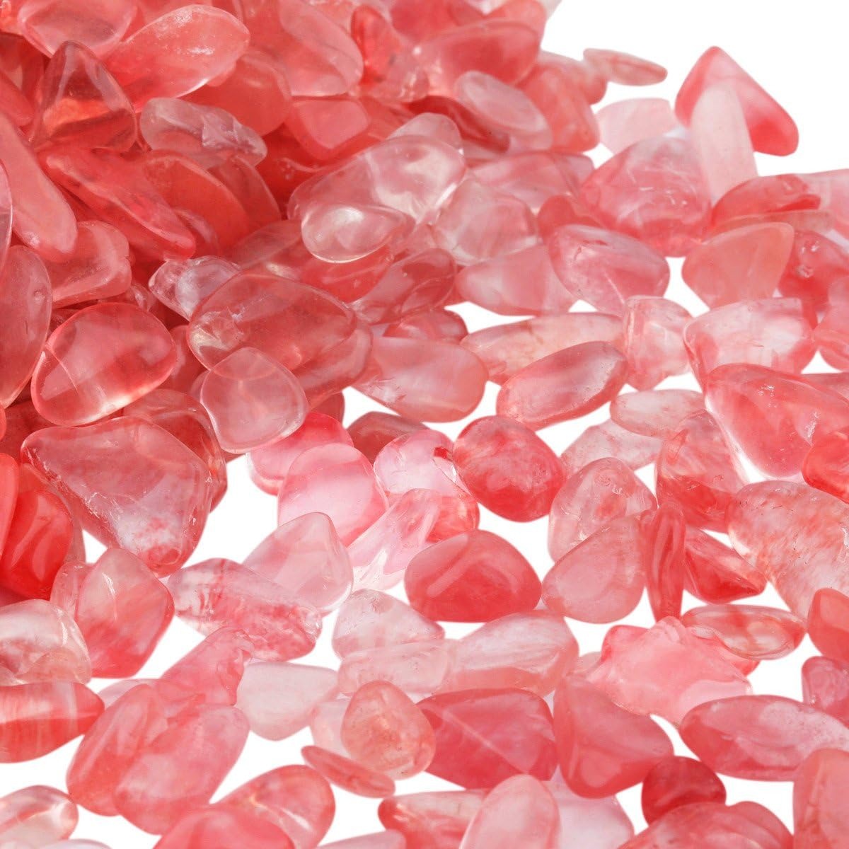 Cherry Quartz Tumbled Chips Crushed Stone Healing Reiki Crystal Jewelry Making Home Decoration