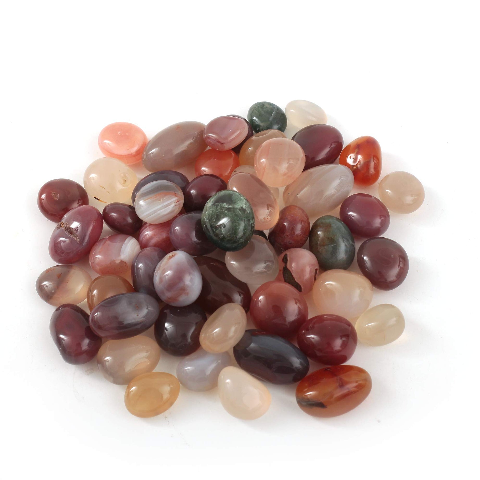 Crimson Agate Tumbled Chips Crushed Stone Healing Reiki Crystal Jewelry Making Home Decoration