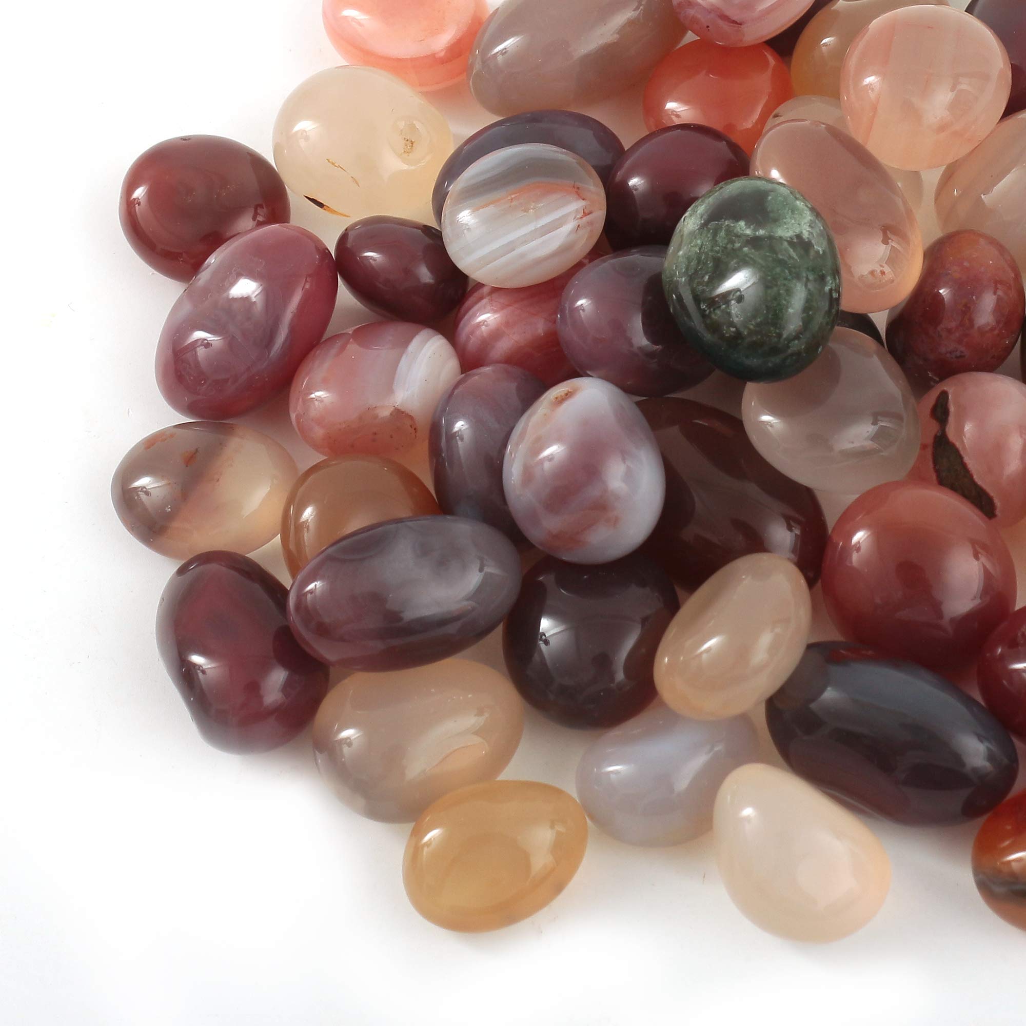 Crimson Agate Tumbled Chips Crushed Stone Healing Reiki Crystal Jewelry Making Home Decoration