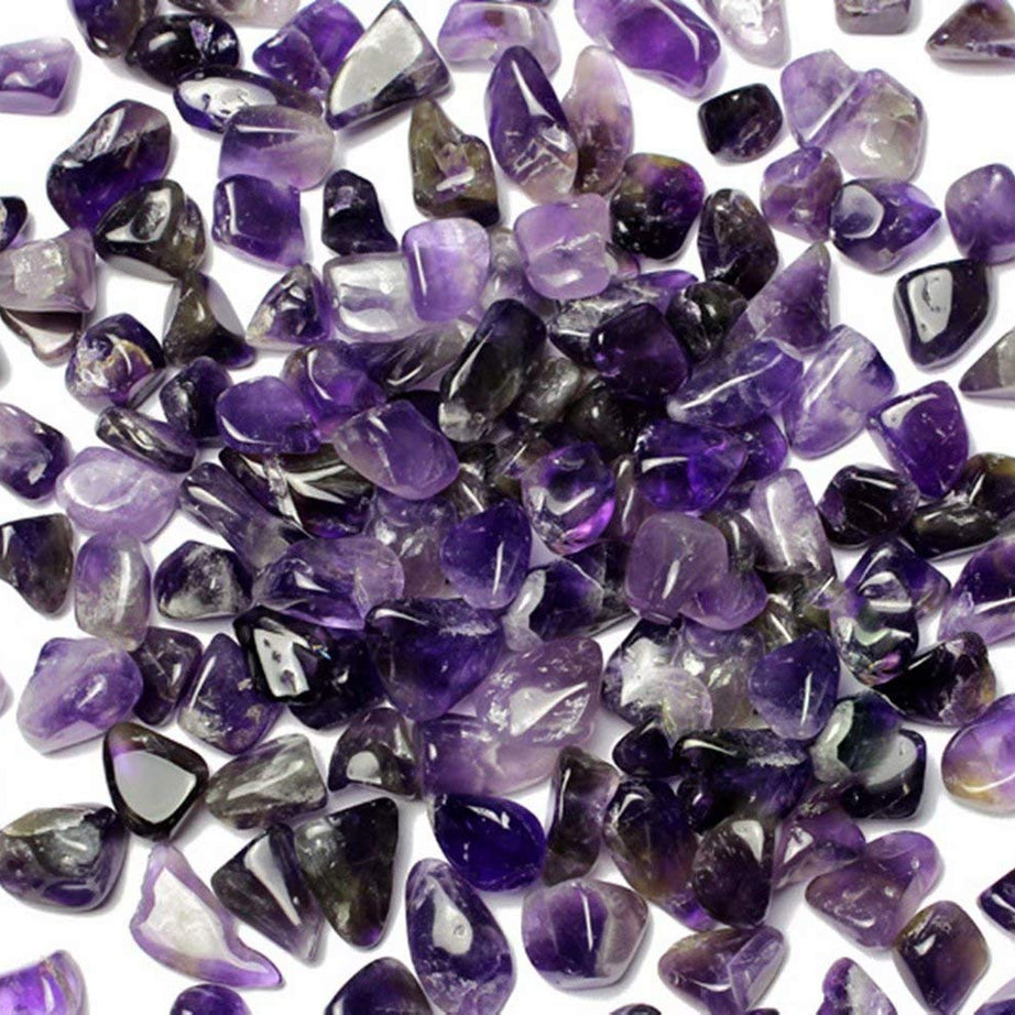 Dreamlike Amethyst Tumbled Chips Crushed Stone Healing Reiki Crystal Jewelry Making Home Decoration