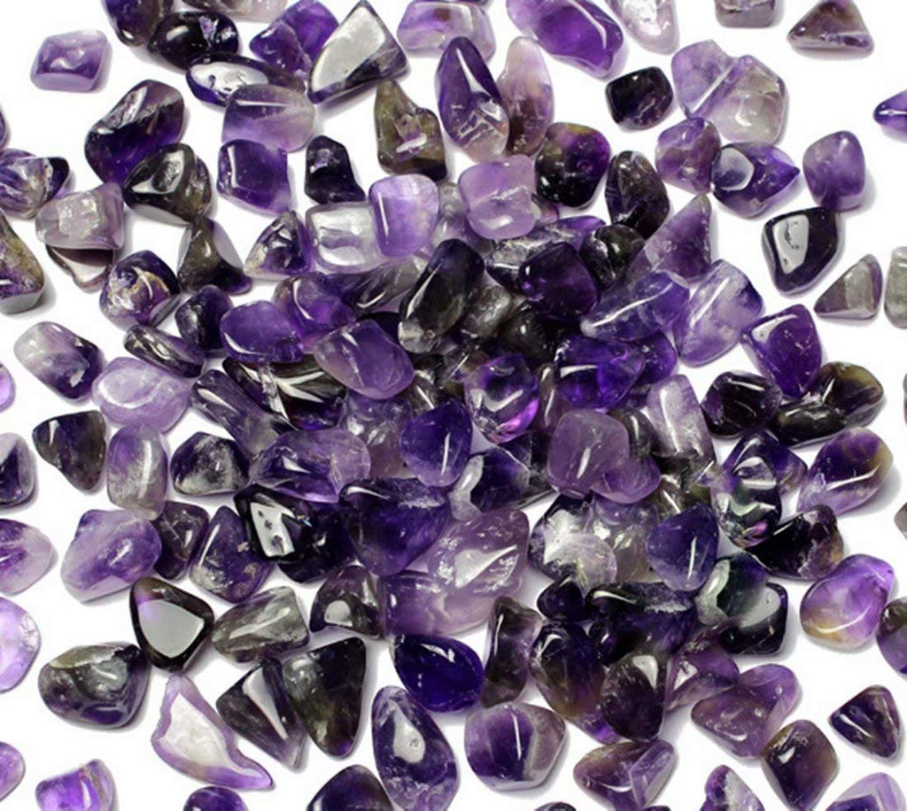 Dreamlike Amethyst Tumbled Chips Crushed Stone Healing Reiki Crystal Jewelry Making Home Decoration