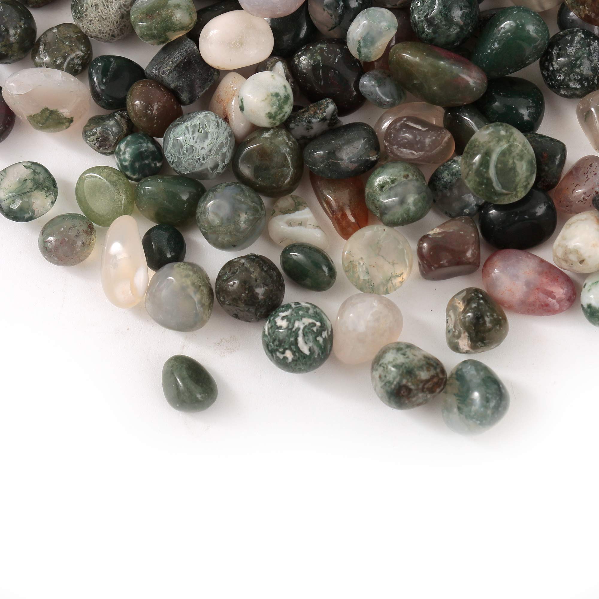 Emerald Agate Tumbled Chips Crushed Stone Healing Reiki Crystal Jewelry Making Home Decoration