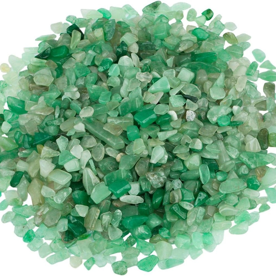 Green Aventurine Tumbled Chips Crushed Stone Healing Reiki Crystal Jewelry Making Home Decoration