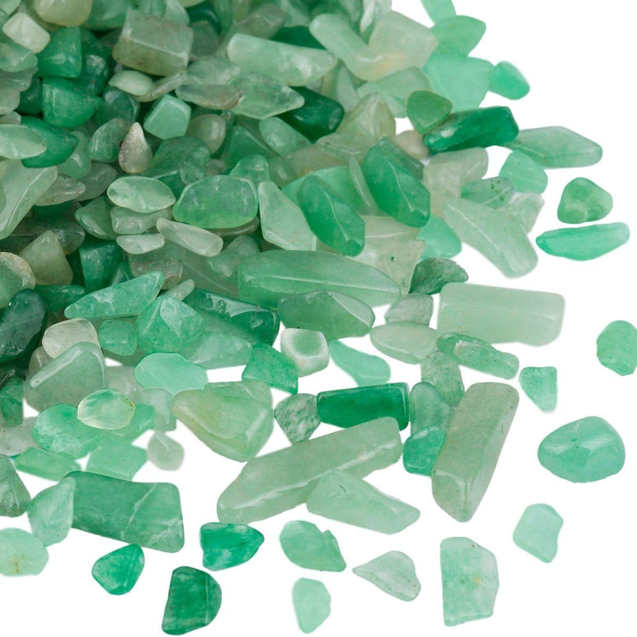 Green Aventurine Tumbled Chips Crushed Stone Healing Reiki Crystal Jewelry Making Home Decoration