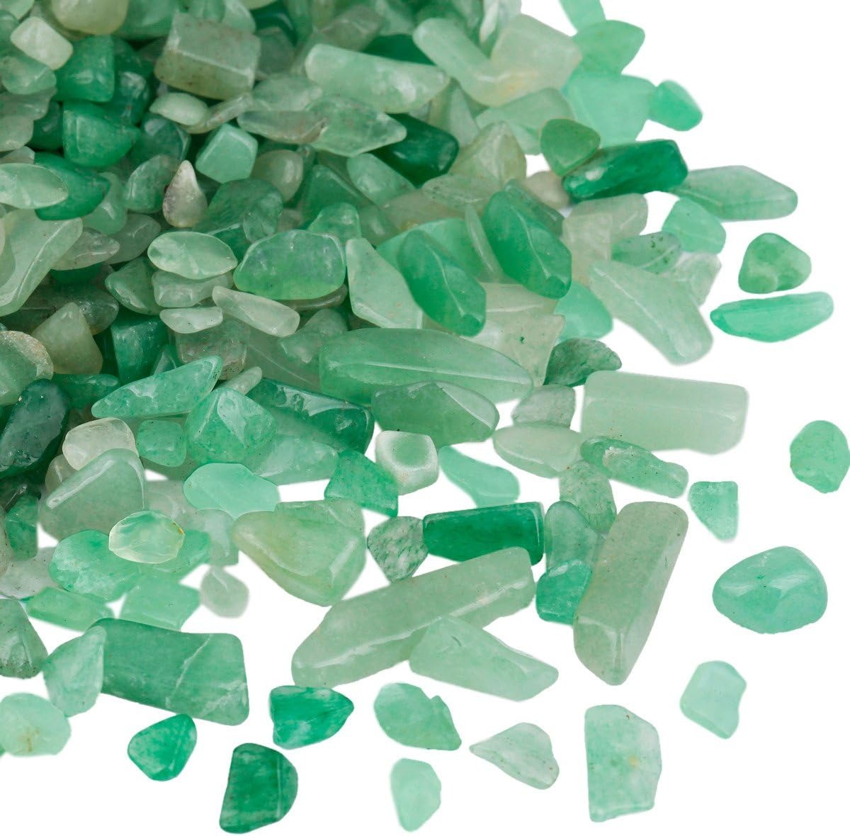 Green Aventurine Tumbled Chips Crushed Stone Healing Reiki Crystal Jewelry Making Home Decoration