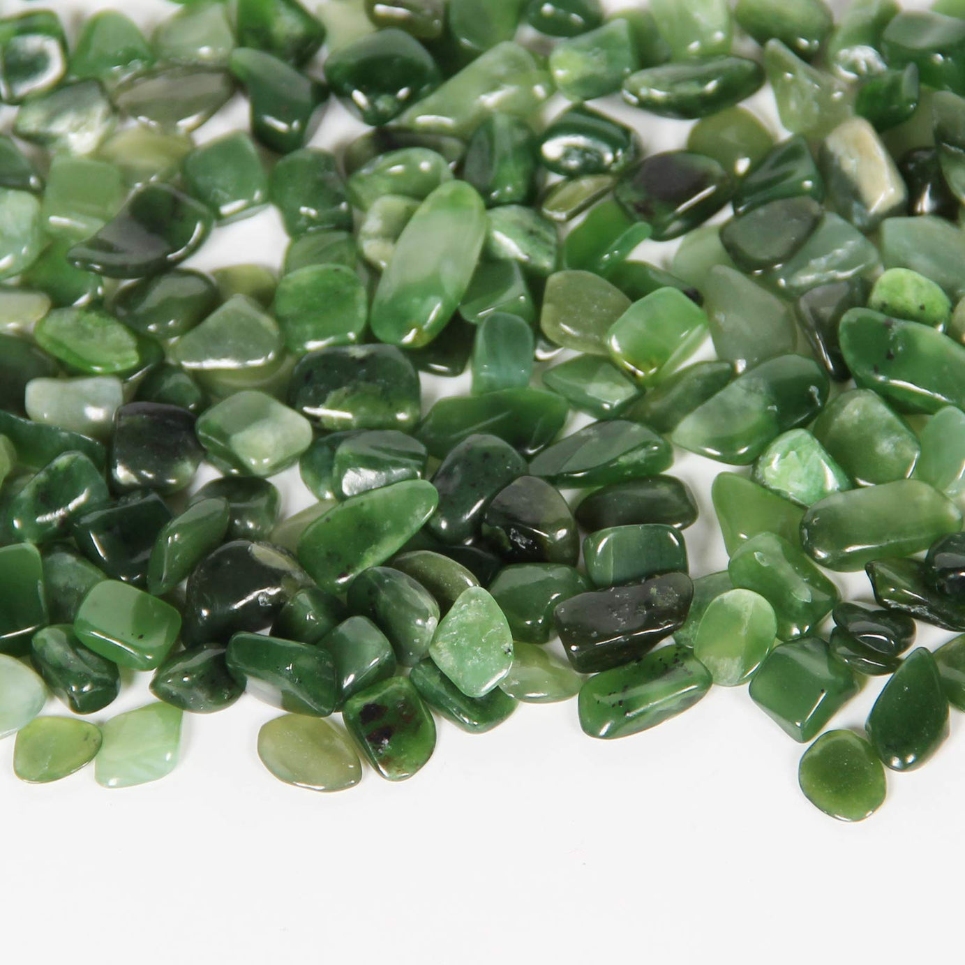 Green Jasper Tumbled Chips Crushed Stone Healing Reiki Crystal Jewelry Making Home Decoration