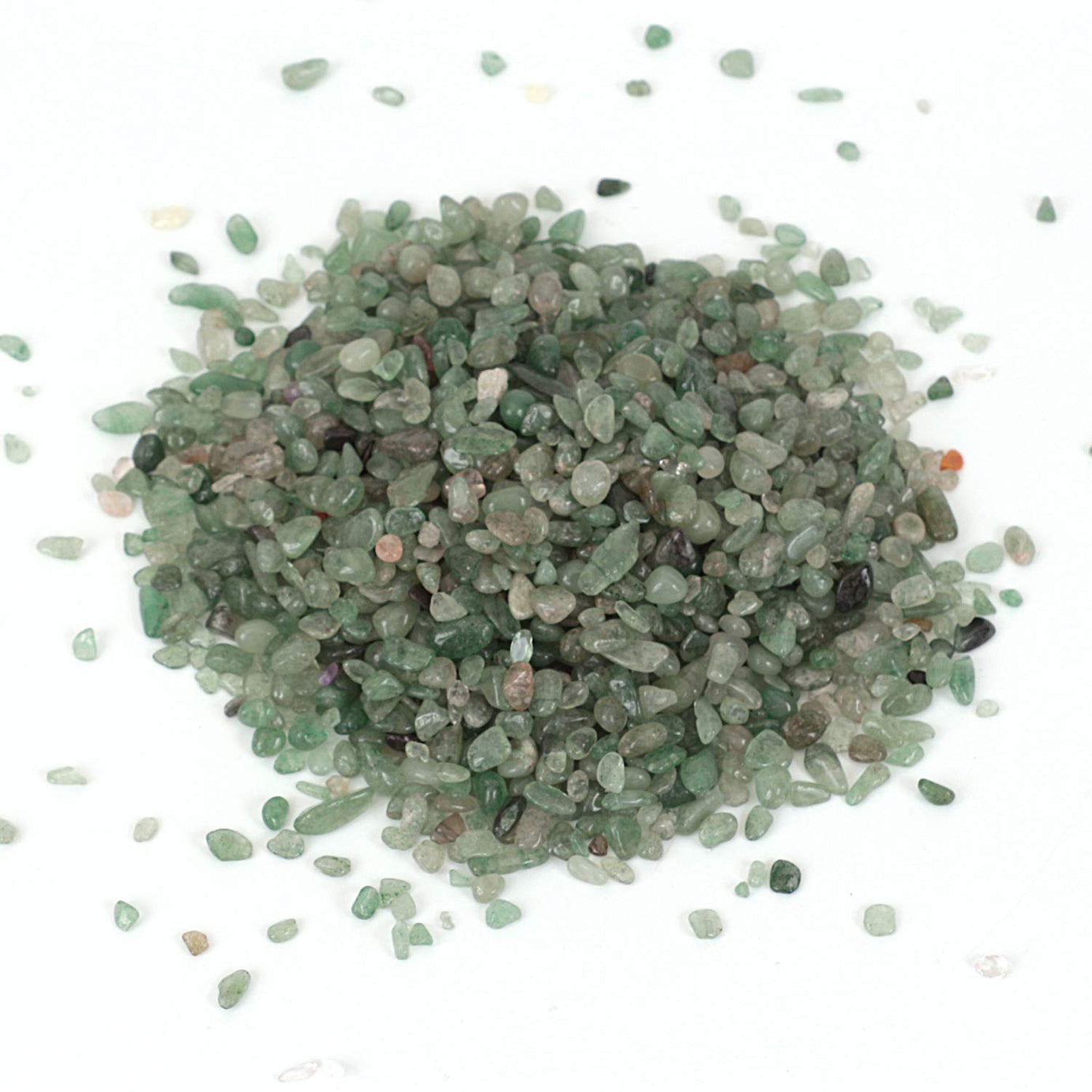 Green Strawberry Tumbled Chips Crushed Stone Healing Reiki Crystal Jewelry Making Home Decoration