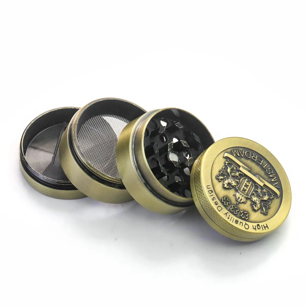 Premium Zinc Alloy Herb Grinder - Durable, Compact, and Portable