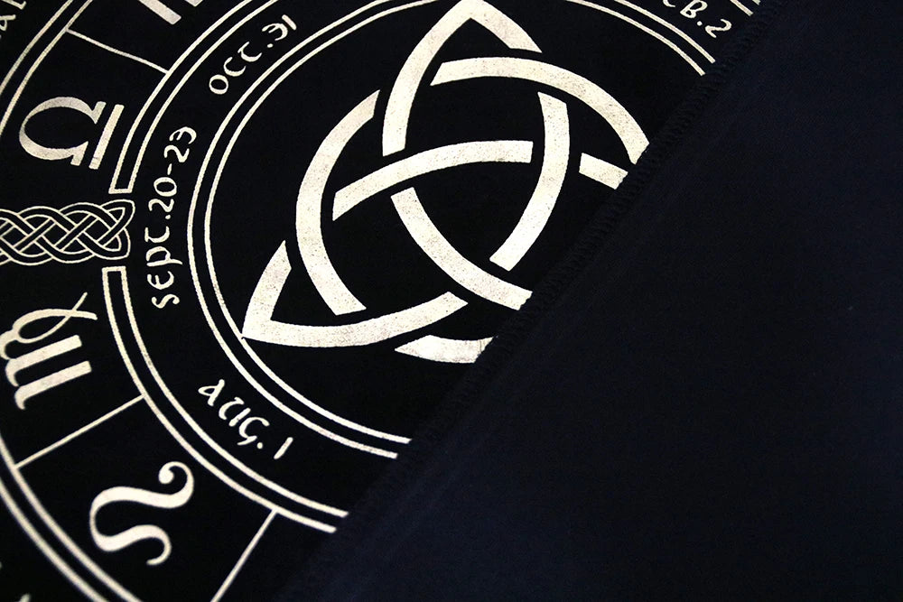 Black Tablecloths Tarot Clot Card Divination Halloween Tablecloth Black gold Fashion Decoration Alchemical Sigil Altar Astrology