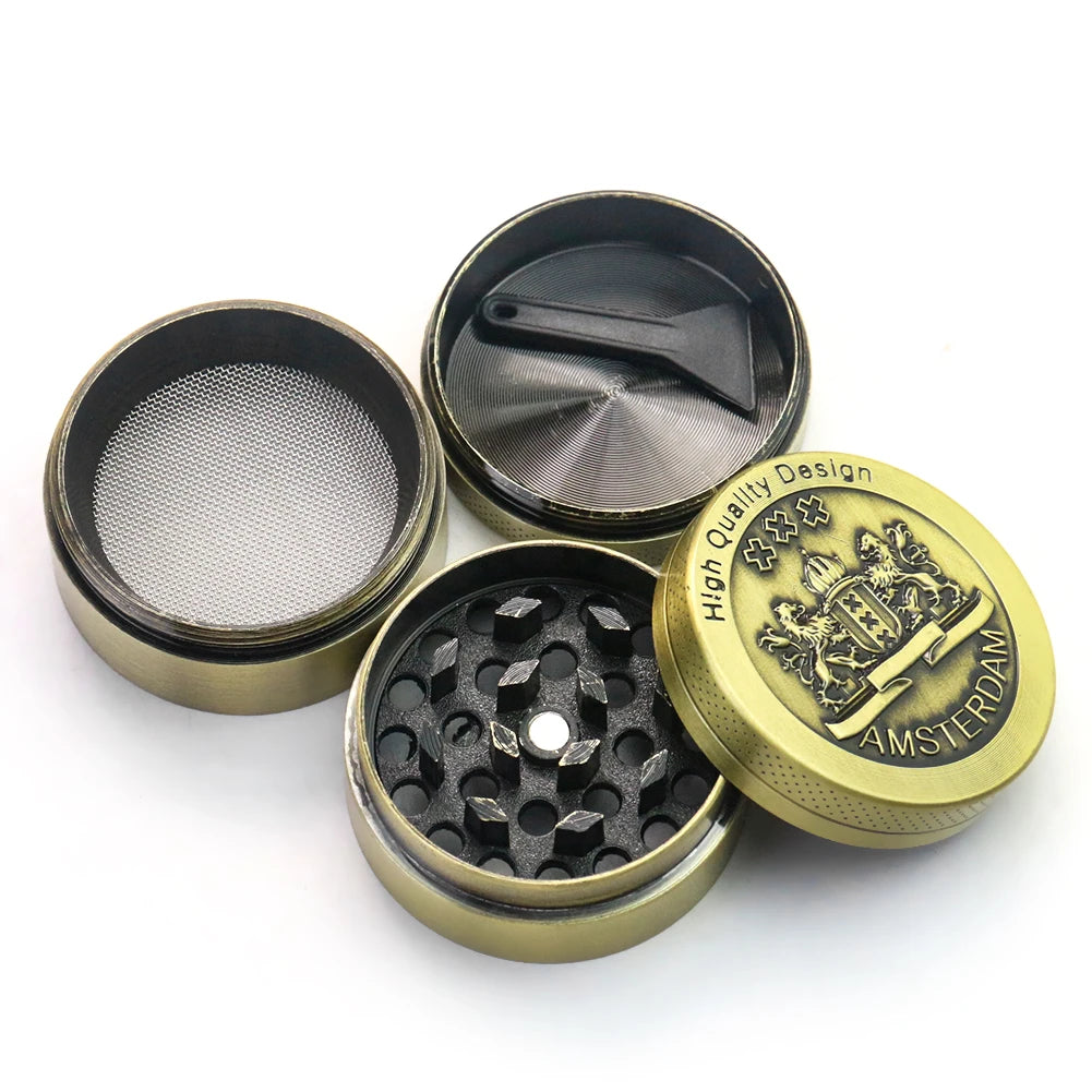 Premium Zinc Alloy Herb Grinder - Durable, Compact, and Portable