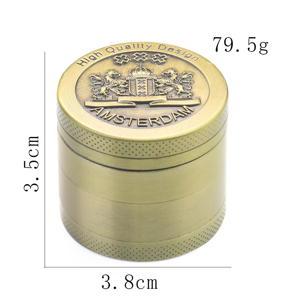Premium Zinc Alloy Herb Grinder - Durable, Compact, and Portable