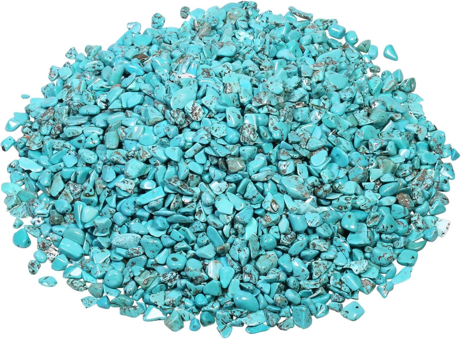 Howlite Turquoise Tumbled Chips Crushed Stone Healing Reiki Crystal Jewelry Making Home Decoration