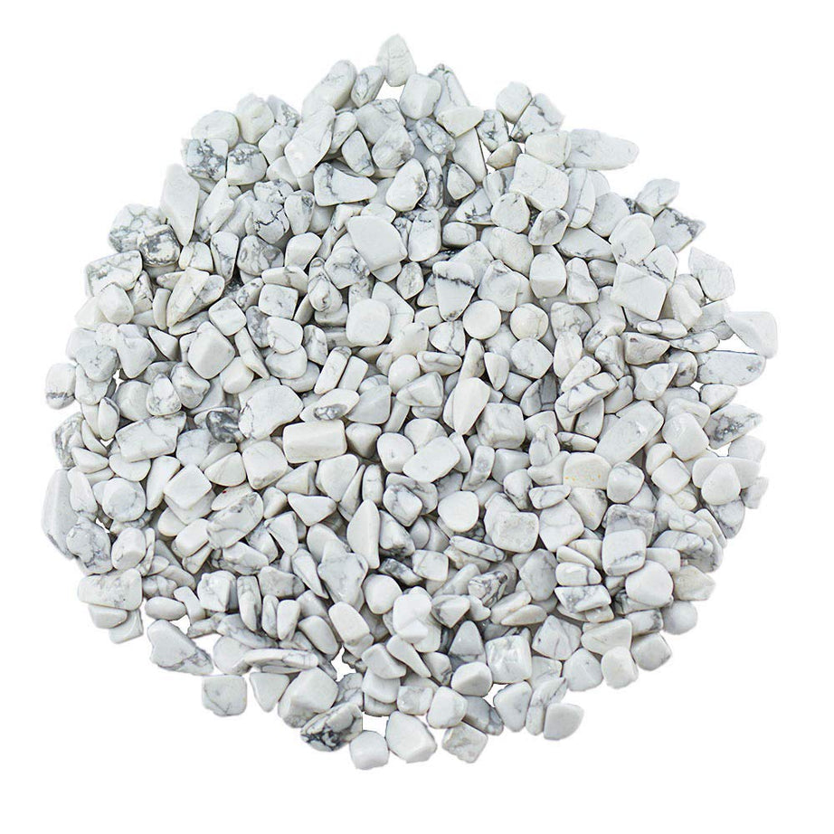 Howlite Tumbled Chips Crushed Stone Healing Reiki Crystal Jewelry Making Home Decoration