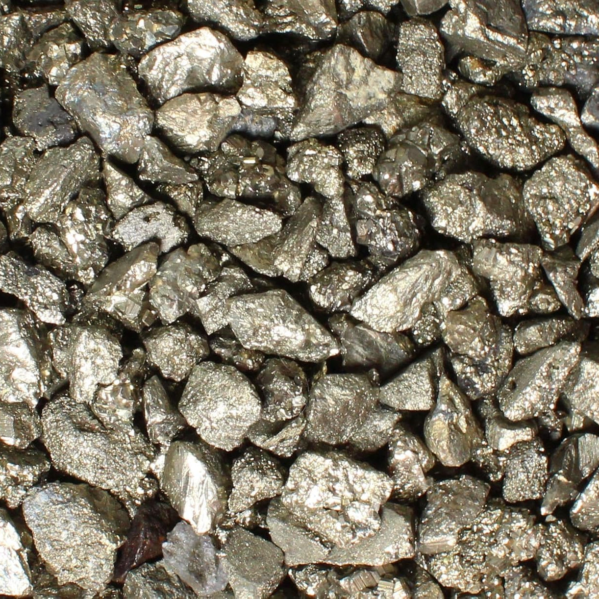 Iron Pyrite Tumbled Chips Crushed Stone Healing Reiki Crystal Jewelry Making Home Decoration