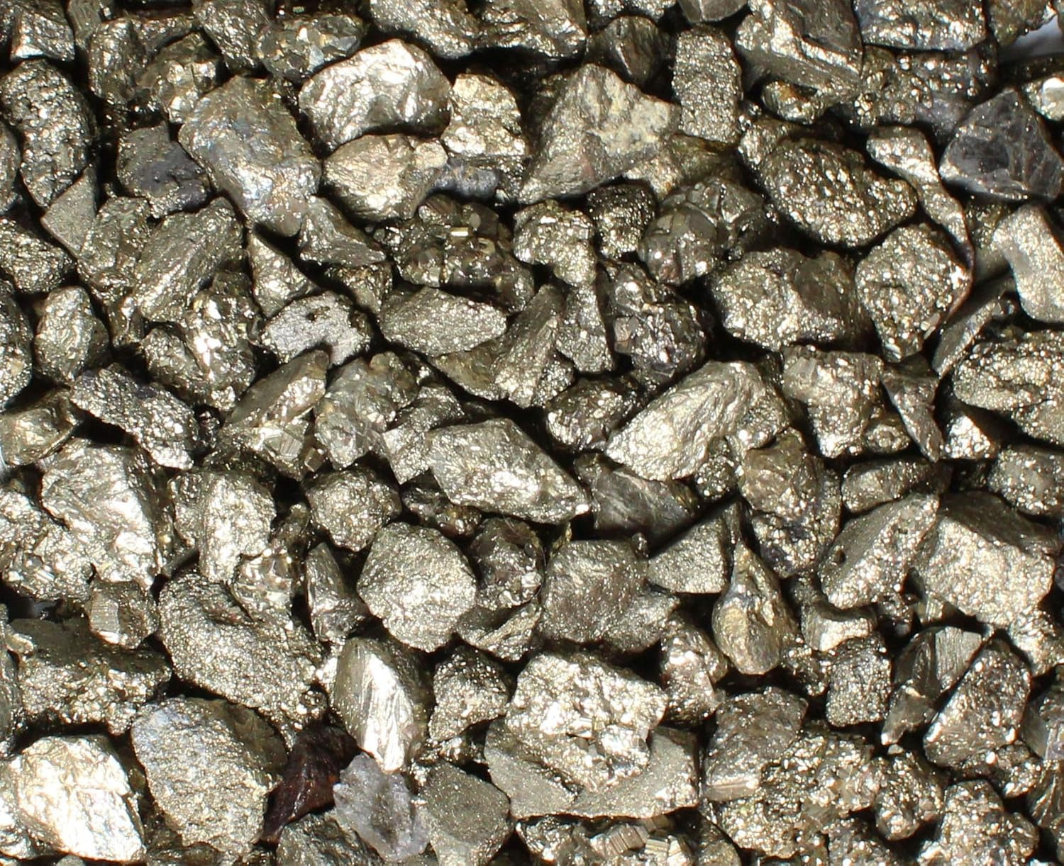 Iron Pyrite Tumbled Chips Crushed Stone Healing Reiki Crystal Jewelry Making Home Decoration