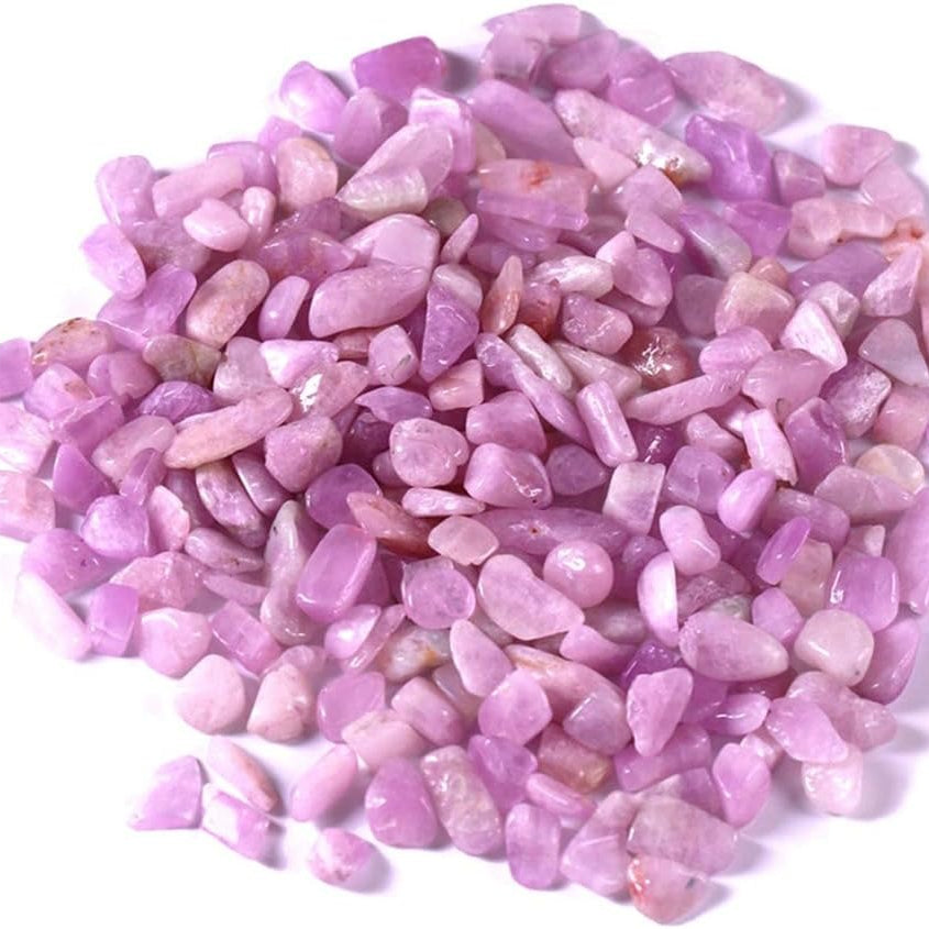 Kunzite Tumbled Chips Crushed Stone Healing Reiki Crystal Jewelry Making Home Decoration