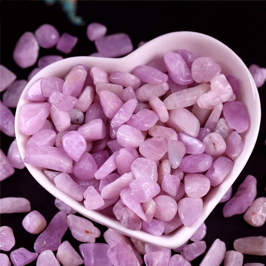 Kunzite Tumbled Chips Crushed Stone Healing Reiki Crystal Jewelry Making Home Decoration