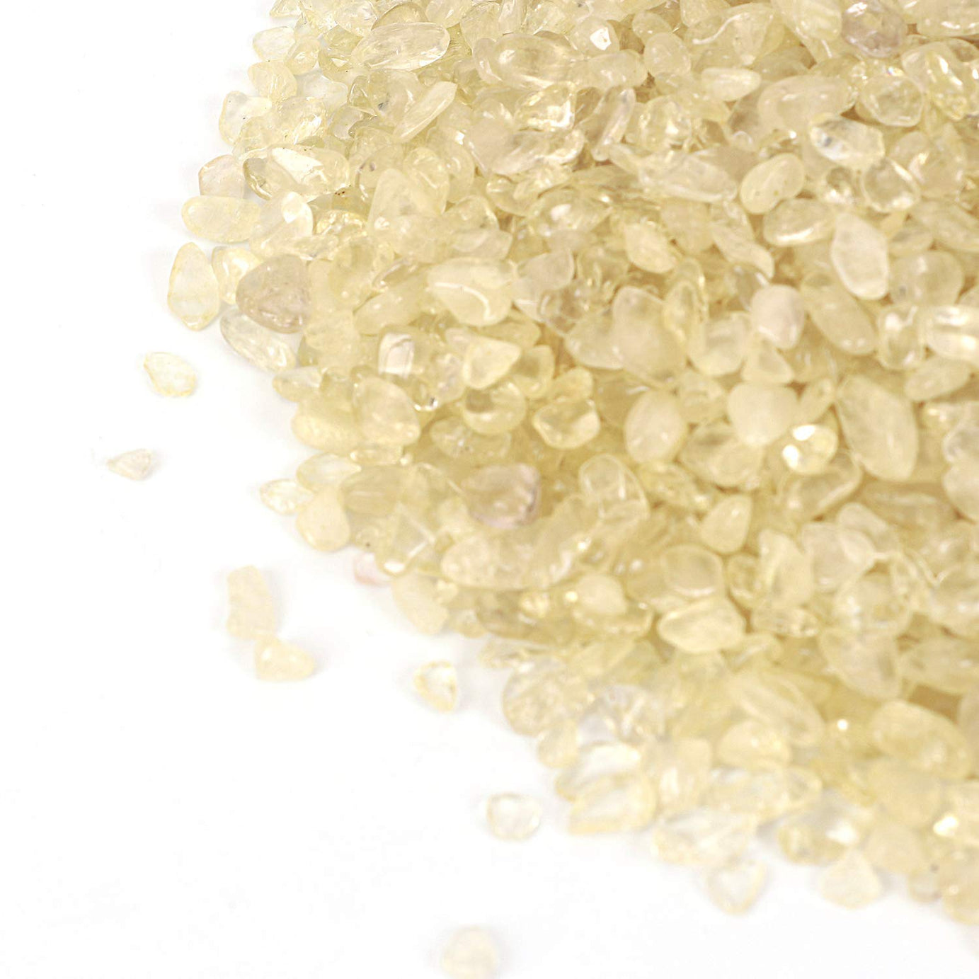 Lemon Crystal Tumbled Chips Crushed Stone Healing Reiki Crystal Jewelry Making Home Decoration