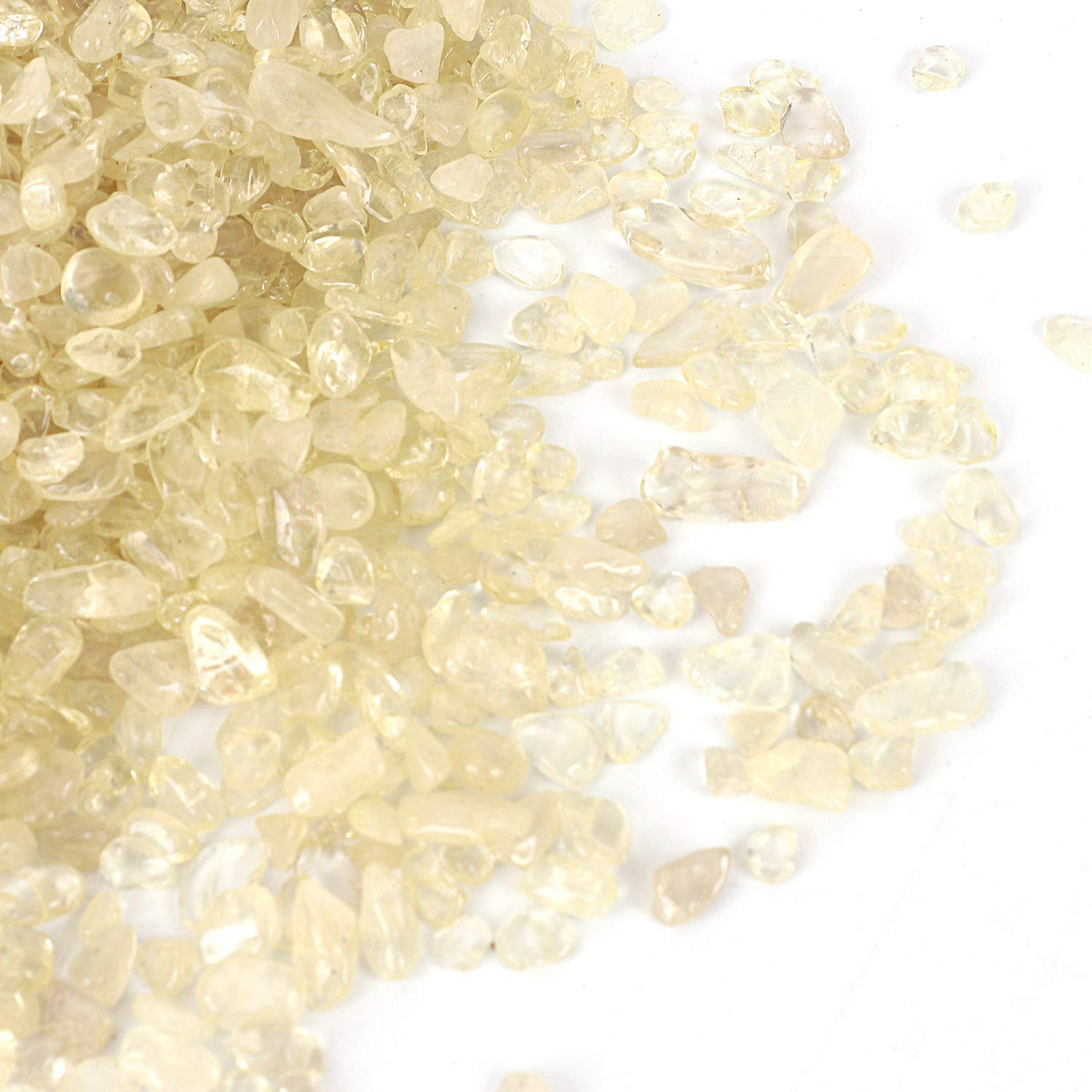 Lemon Crystal Tumbled Chips Crushed Stone Healing Reiki Crystal Jewelry Making Home Decoration