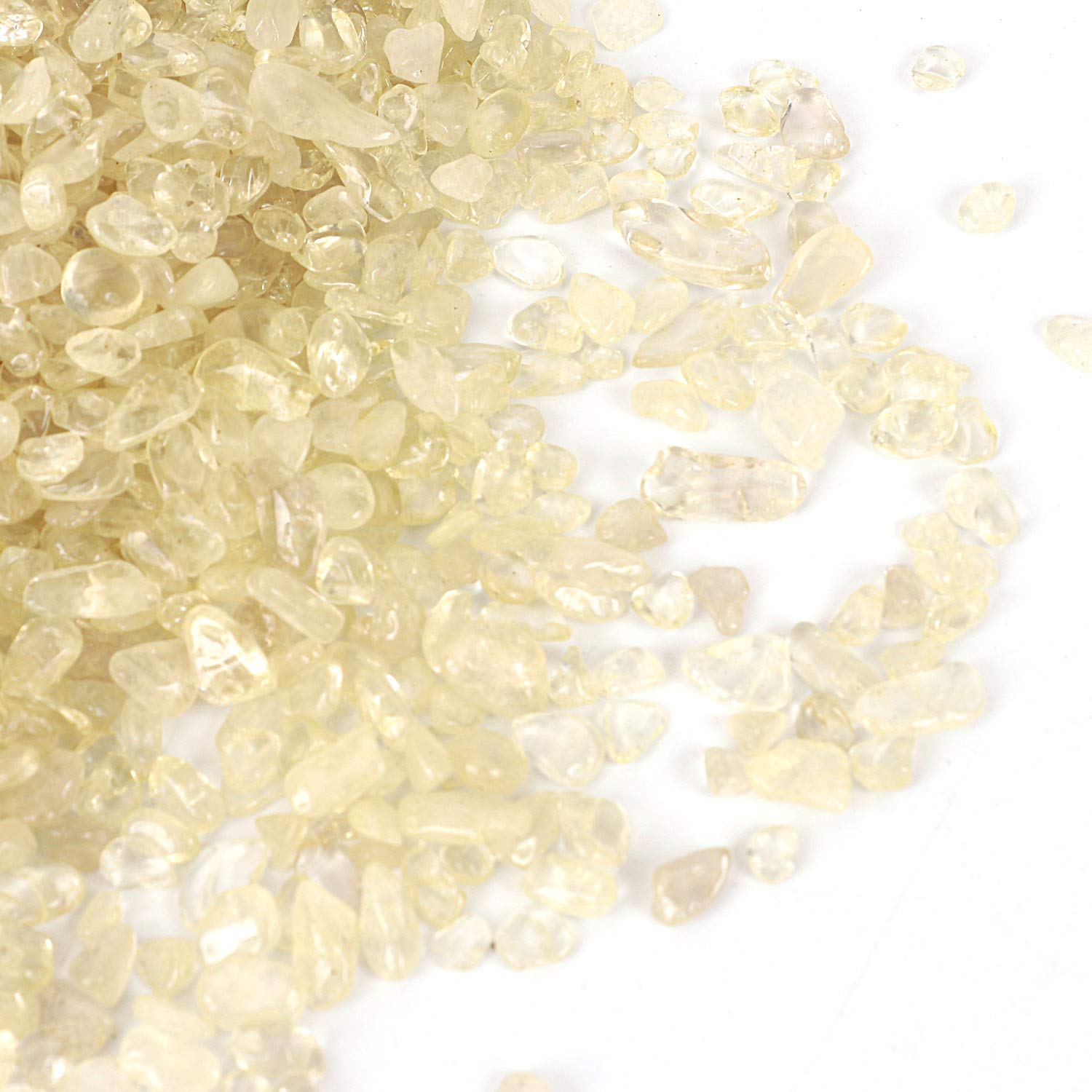 Lemon Crystal Tumbled Chips Crushed Stone Healing Reiki Crystal Jewelry Making Home Decoration