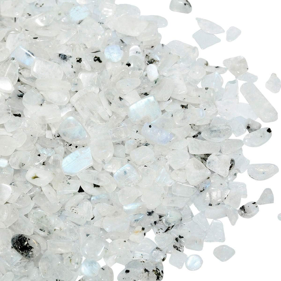 Moonstone Tumbled Chips Crushed Stone Healing Reiki Crystal Jewelry Making Home Decoration