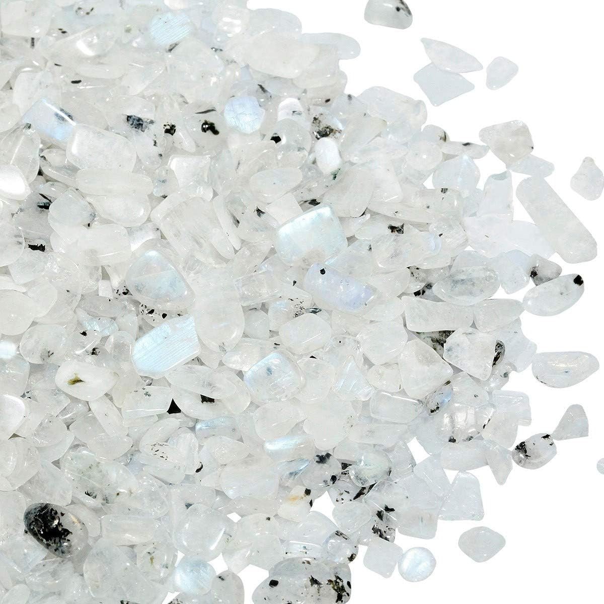 Moonstone Tumbled Chips Crushed Stone Healing Reiki Crystal Jewelry Making Home Decoration
