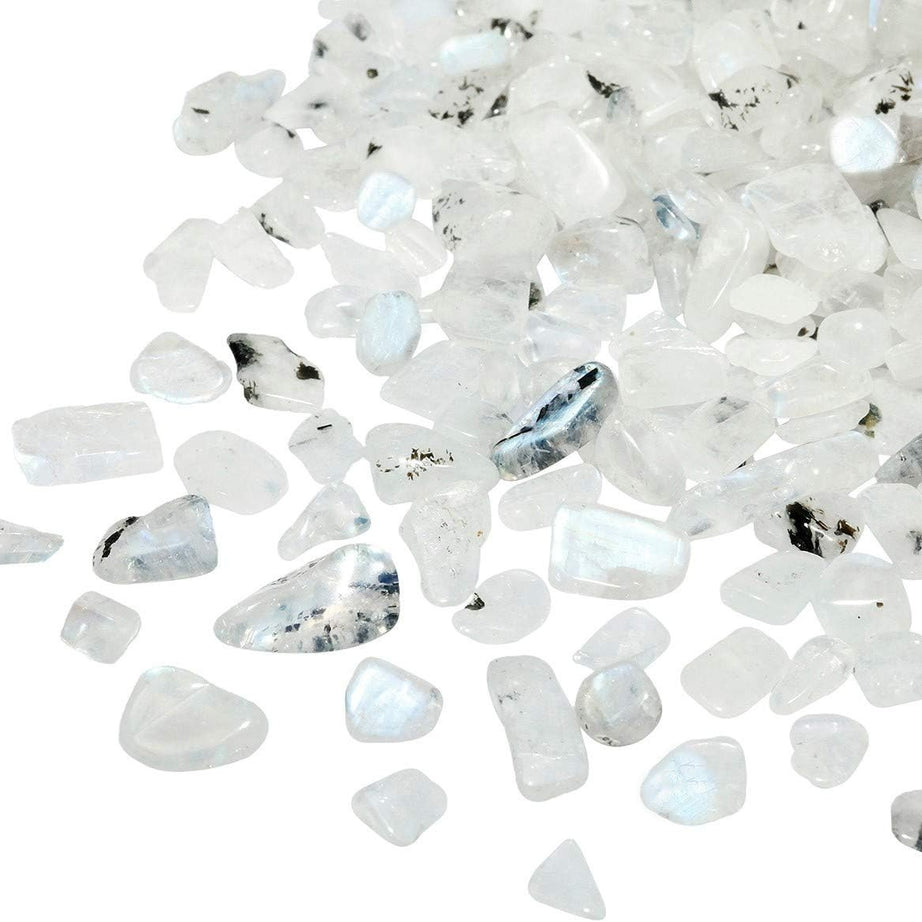 Moonstone Tumbled Chips Crushed Stone Healing Reiki Crystal Jewelry Making Home Decoration